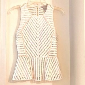 Fitted Top Lace Crochet with Peplum